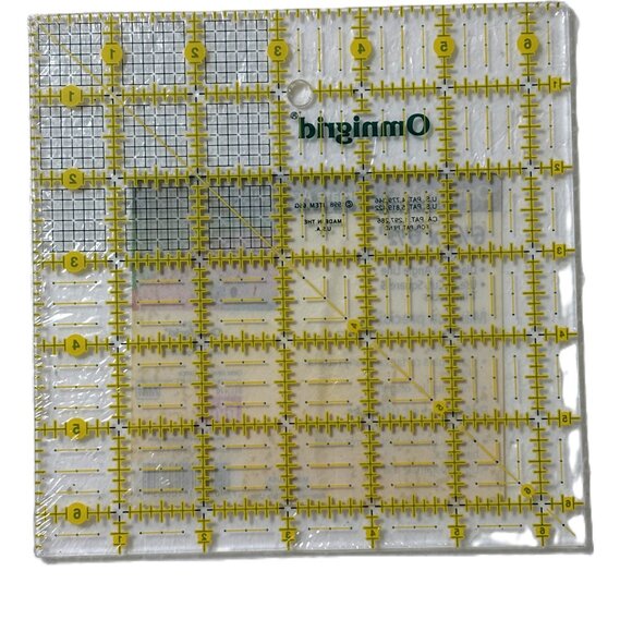 Prym Omnigrid 6.5 x 6.5” Clear Acrylic ruler NWT NOS - Picture 4 of 5